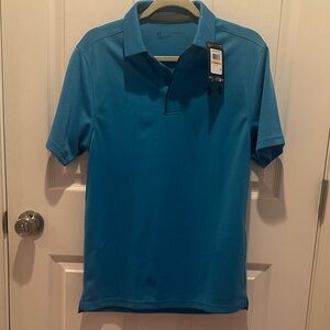 Under Armour Men's Blue Polo Shirt small, loose fit